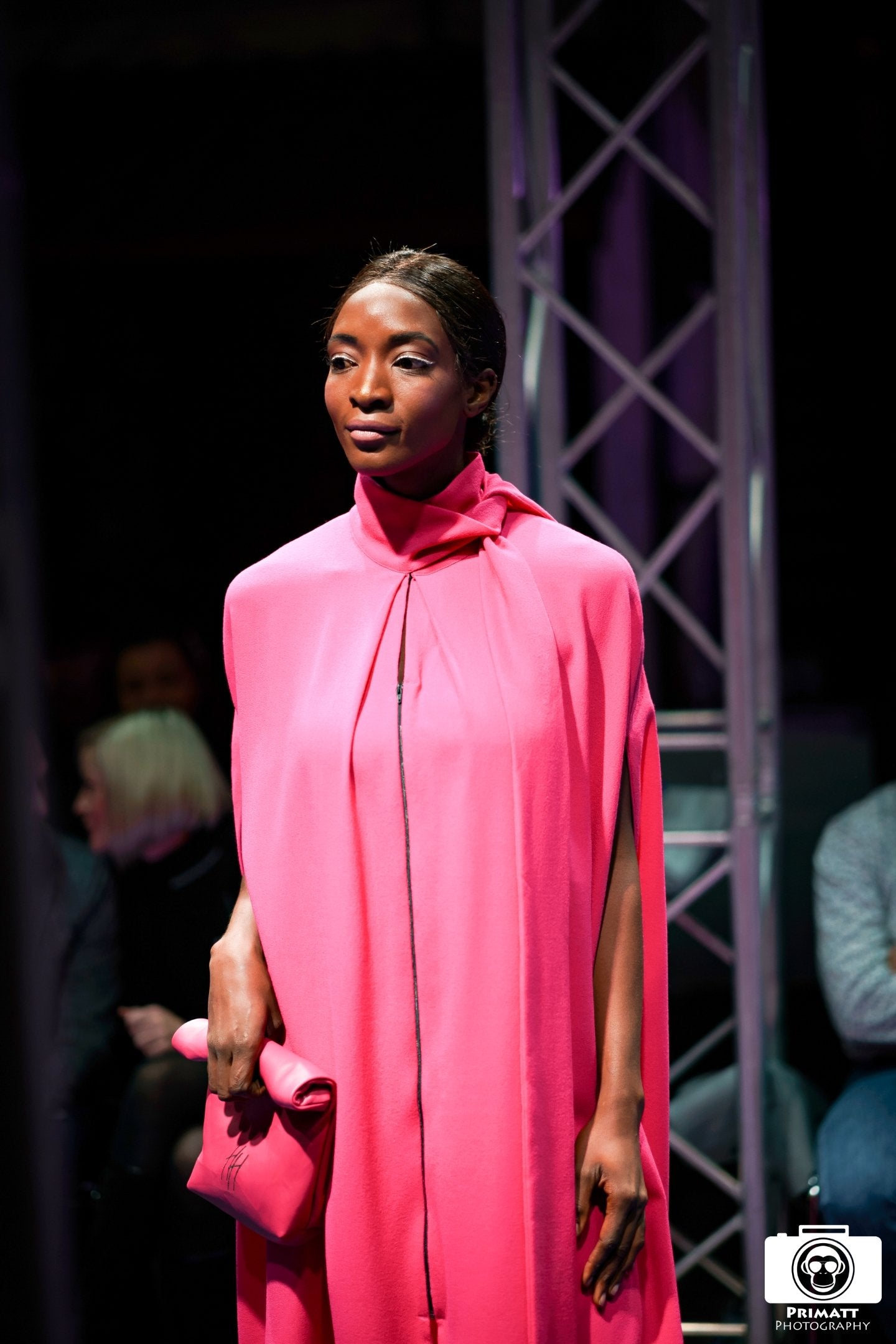 Fuchsia Pink cape/dress