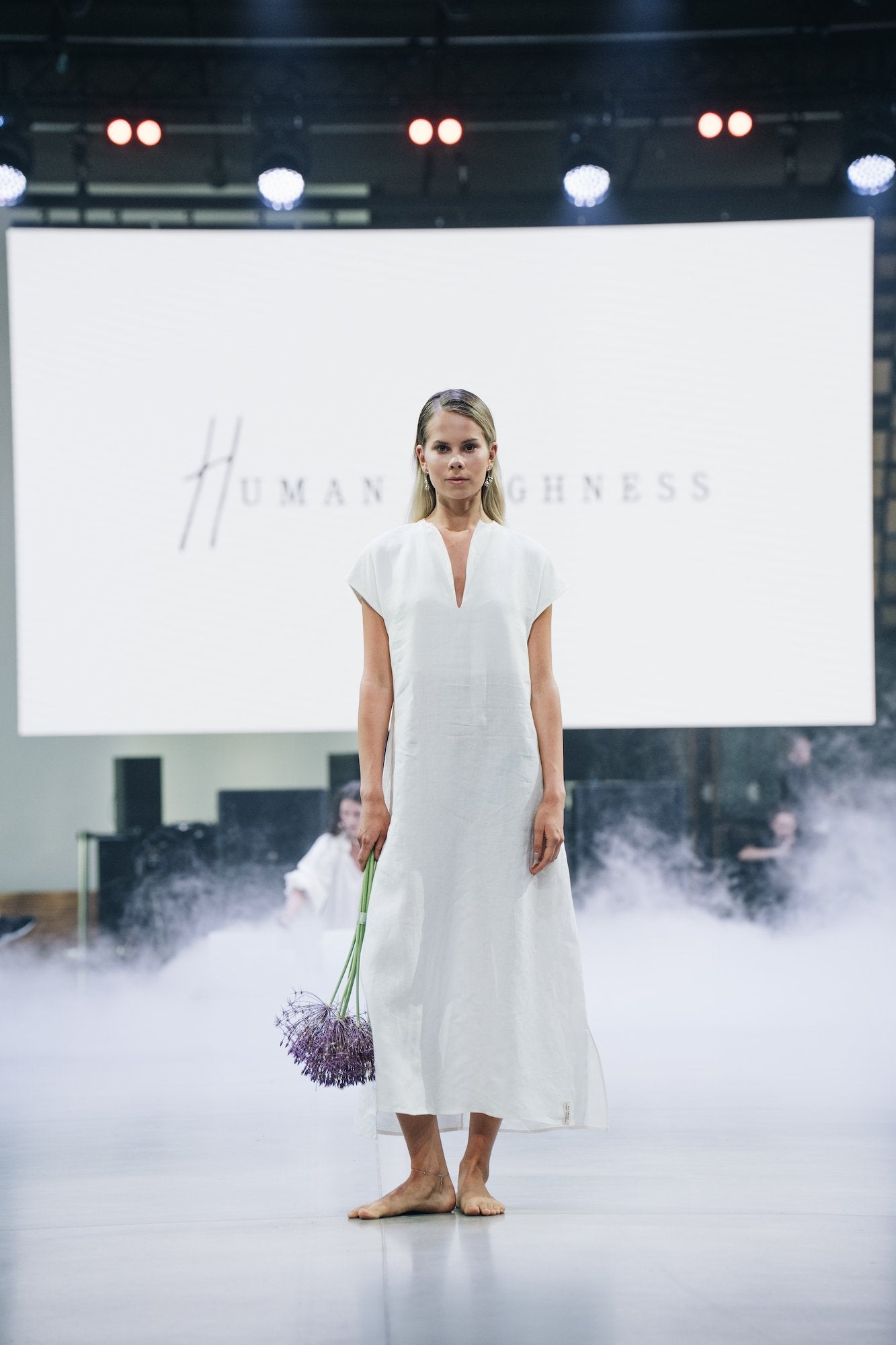 White Sack Organic Linen dress