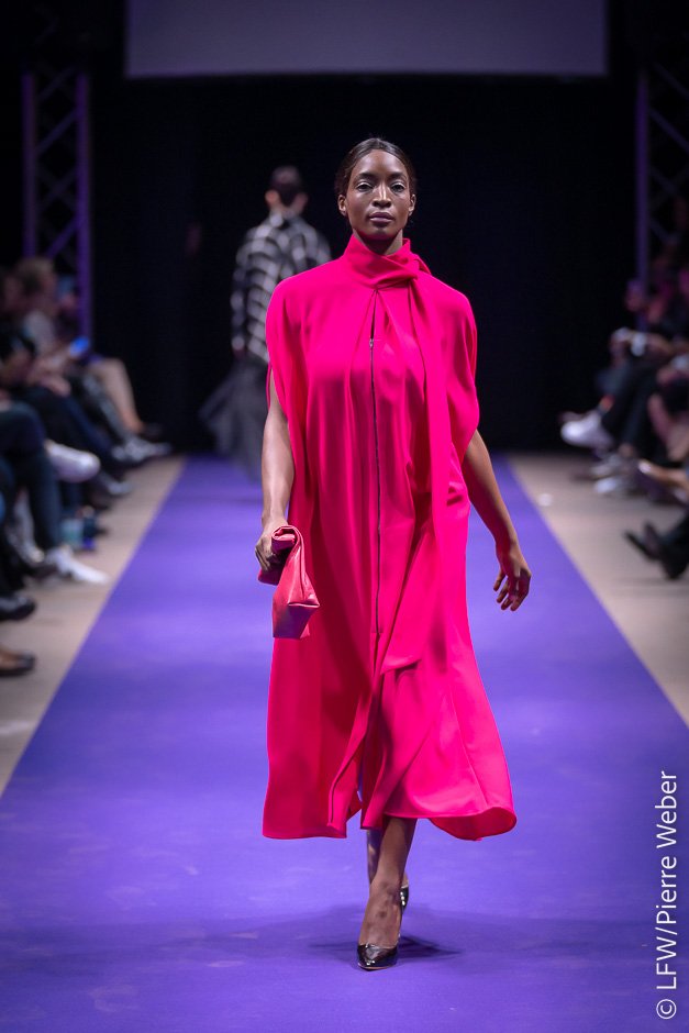 Fuchsia Pink cape/dress
